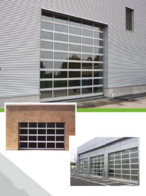 Pintu Garasi Bagian Aluminium Kaca Dengan Isolasi Custom Made Modern