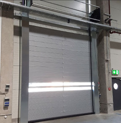 Keamanan Aluminium Transparan Pintu Spiral Kecepatan Tinggi Disesuaikan 220V / 50HZ catu daya