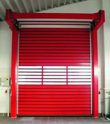 Aluminium Transparan Cepat Spiral Pintu Pasokan Listrik 220V/50HZ Untuk Gudang