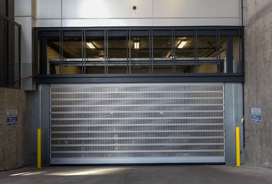 Aluminium Transparan Cepat Spiral Pintu Pasokan Listrik 220V/50HZ Untuk Gudang