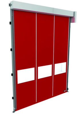 Keamanan tinggi kustomisasi Kecepatan tinggi PVC Roll Up Rapid Shutter Door 304 stainless steel