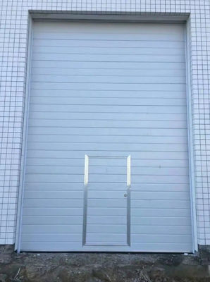 Aluminium ambang pintu bagian atas 50mm-80mm ketebalan terisolasi Custom terisolasi Flap vertikal panel lift digunakan