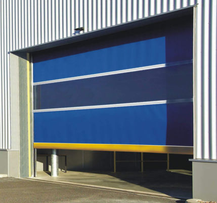 High Speed PVC Roll Up Rapid Shutter Door 304 Material stainless steel Operasi manual Isolasi