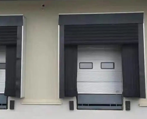 Industrial Soft Side Mechanical Durable Fabric PVC Customized Color Adjustable Loading System Dock Door Shelter untuk truk