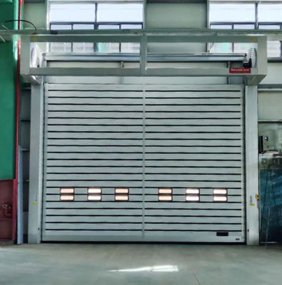 Pintu spiral kecepatan tinggi transparan dengan kecepatan penutupan 0,8m/s dan catu daya 220V/50HZ