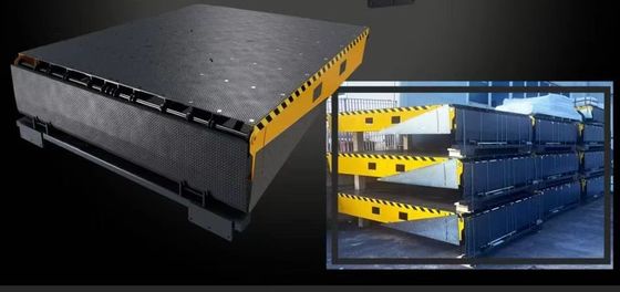 Dock Door Levelers Workshop Automatic Dock Plate 25000-40000LBS Desain Aman Pengendalian Pedal Kaki