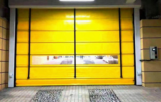 High Speed PVC Roll Up Rapid Shutter Door 304 Material stainless steel Solusi ideal untuk ruang penyimpanan terisolasi