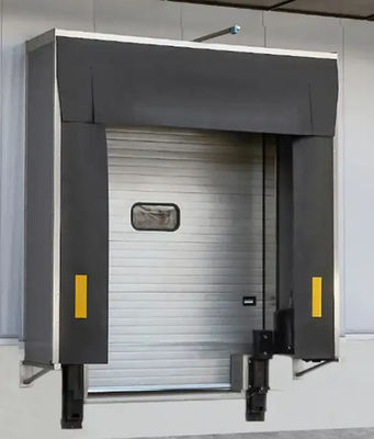 Low Maintenance PVC Plastic Rubber Adjustable Loading System Dock Door Shelter untuk kenyamanan loading