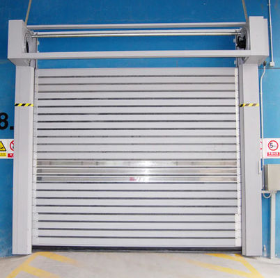 Aluminium Transparan Kecepatan Tinggi Pintu Spiral Efisiensi Keamanan Disesuaikan Dalam Paduan Aluminium