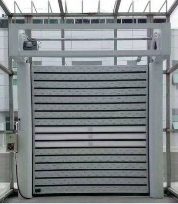 Efisiensi Keamanan Kombinasi Aluminium Transparent High Speed Spiral Door dengan sensor fotoelektrik