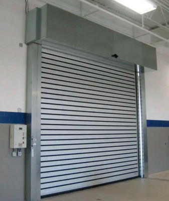 Efisiensi Keamanan Kombinasi Aluminium Transparent High Speed Spiral Door dengan sensor fotoelektrik