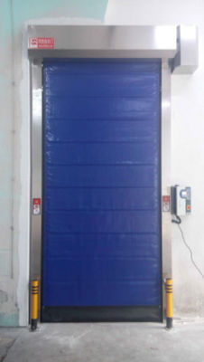 Disesuaikan High Speed PVC Roll Up Rapid Shutter Pintu 304 bahan stainless steel untuk meningkatkan kinerja bisnis pintu ritsleting