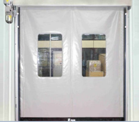 Disesuaikan High Speed PVC Roll Up Rapid Shutter Pintu 304 bahan stainless steel untuk meningkatkan kinerja bisnis pintu ritsleting