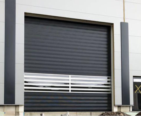 Pintu Spiral Aluminium Transparan Kecepatan Tinggi Untuk Efisiensi Keamanan