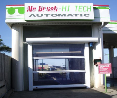 Heavy Duty Steel Structure Kecepatan tinggi PVC Roll Up Rapid Shutter Door 304 Bahan baja tahan karat untuk daya tahan dan isolasi