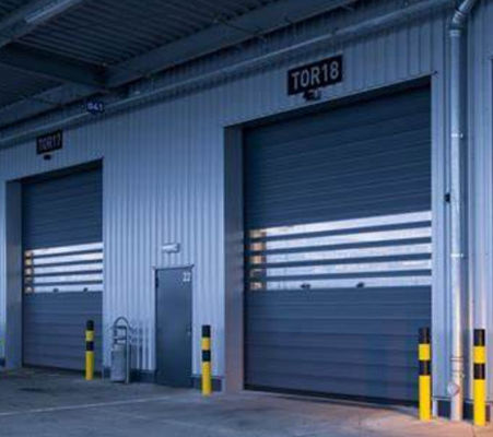 Efisiensi Keamanan Efisiensi Aluminium Transparan Kecepatan Tinggi Pintu Spiral Kecepatan pembukaan 0,8m/s Pasokan listrik 220V/50HZ