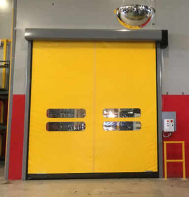 Pintu Ritsleting Roller Cepat PVC Kecepatan Tinggi Penyimpanan Dingin Pintu 304 Bahan Stainless Steel Isolasi Ya dan Manual/Otomatis