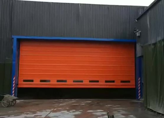 Harga pabrik cepat gudang industri/pabrik interior manual/otomatis operasi kecepatan tinggi PVC roll up shutter pintu 304 bahan stainless steel