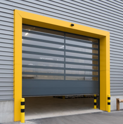 Aluminium Metal Terisolasi Kecepatan Tinggi Pintu Spiral untuk Keamanan dan Efisiensi Infrared Induksi Shutter Windproof Cepat Otomatis Naik Roll Up Pintu