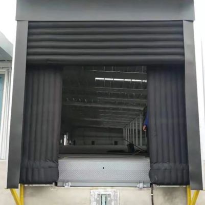 Daya tahan tinggi Sistem Pemuatan yang disesuaikan Listrik hemat kontainer Loading Bays dengan airbagDock Door Shelter dengan warna yang disesuaikan