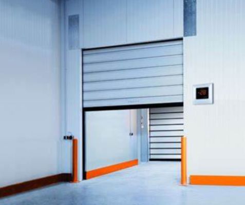 Pintu Spiral Kecepatan Tinggi Aluminium Pintu Bergulir Kustom Warna Keamanan Keselamatan dan Efisiensi untuk Permeabilitas Udara ≤2.0m3/ m2.s