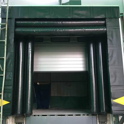 Kain tahan aus Sistem pemuatan yang dapat disesuaikan penutup pintu dermaga dirancang untuk truk Loading Bay Thermal Insulated Fixed Foam