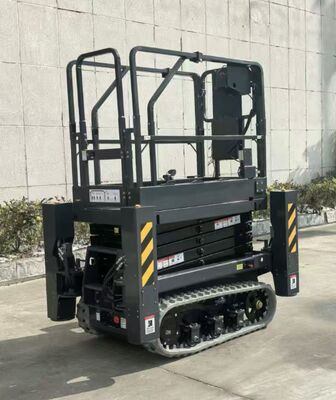 24V Baterai Tegangan Listrik Articulating Boom Lift 1.5 KW Motor Power Kompak Platform Untuk Operasi Kerja Tinggi