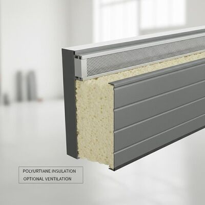 Pintu Seksi Berinsulasi Ketebalan 50mm-80mm dengan Insulasi Busa Poliuretan dan Ventilasi Opsional