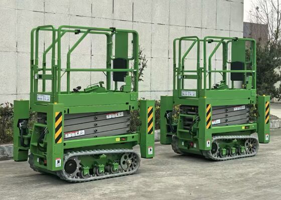 Pengangkat Kerja Udara Battery Powered Electric Lift Platform 1.5 KW Motorpower Dioptimalkan untuk konstruksi dan pemeliharaan