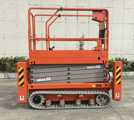 Pengangkat Kerja Udara Battery Powered Electric Lift Platform 1.5 KW Motorpower Dioptimalkan untuk konstruksi dan pemeliharaan
