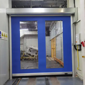 Pabrik Jual Langsung Pengurangan Kebisingan Kecepatan Tinggi PVC Roll Up Rapid Shutter Pintu 304 Material Baja Rust Manual Operasi Otomatis