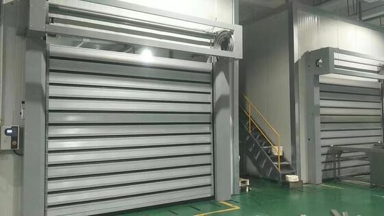 Desain Industri Isolasi Termal Paduan Aluminium Otomatis Berkualitas Tinggi Pintu Bengkel Roll-Up Pintu Spiral Berkecepatan Tinggi