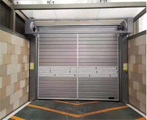 PLC Control Aluminium Kualitas Tinggi Industri Kecepatan Tinggi Spiral Pintu cerdas Eksterior Spiral Pintu Cepat Aluminium Pintu Roller Shutter Cepat