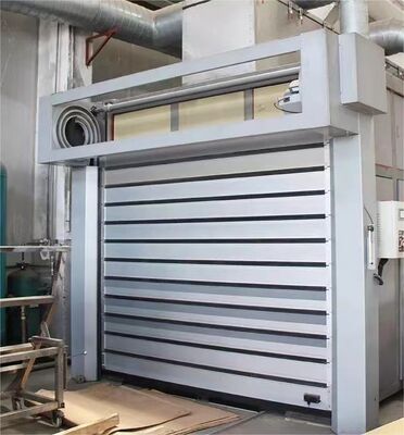 PLC Control Aluminium Kualitas Tinggi Industri Kecepatan Tinggi Spiral Pintu cerdas Eksterior Spiral Pintu Cepat Aluminium Pintu Roller Shutter Cepat