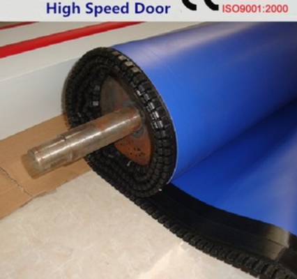 Pintu Gulung Cepat PVC Isolasi Termal Ritsleting 304 Baja Tahan Karat Material Disesuaikan Sesuai Pesanan Ideal untuk Komersial