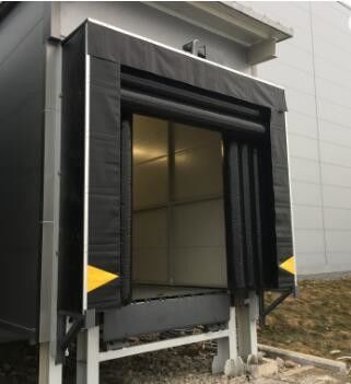 Airbag Inflatable Dock Shelter Struktur Fram Padat Untuk Memuat Aplikasi Bay