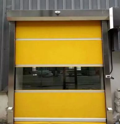 Industrial Stacking Rapid Roller Doors Kain Pvc Otomatis Kecepatan Tinggi
