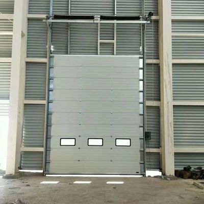 0.35mm Coated Steel Industrial Sectional Door Sandwich Waterproofing Otomatis 40mm Panel