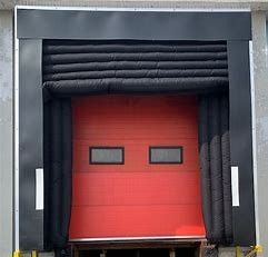 Cordura 1000 Air Cushion Cold Storage Inflatable Dock Shelter Seal Shelter pintu dok yang tahan aus
