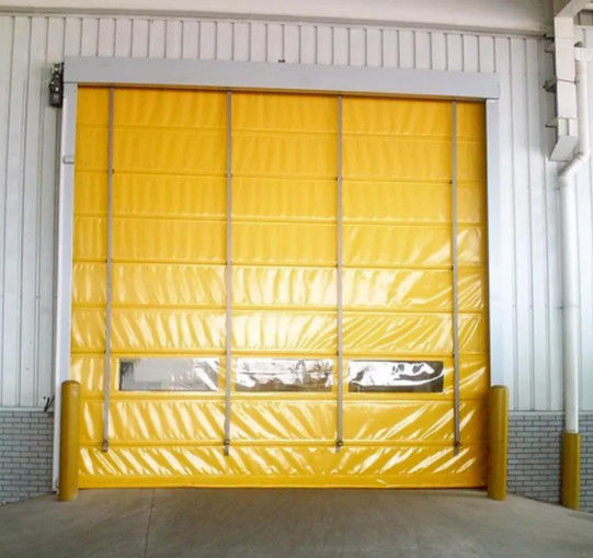 Pintu Tirai PVC Tarik Roller Shutter Rolling Gate Logistik Kecepatan Cepat 220V 1 Fase