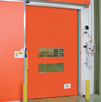 Transparan Fast Roller Shutter Pintu Fast Acting Gudang Listrik PVC High Speed Zipper