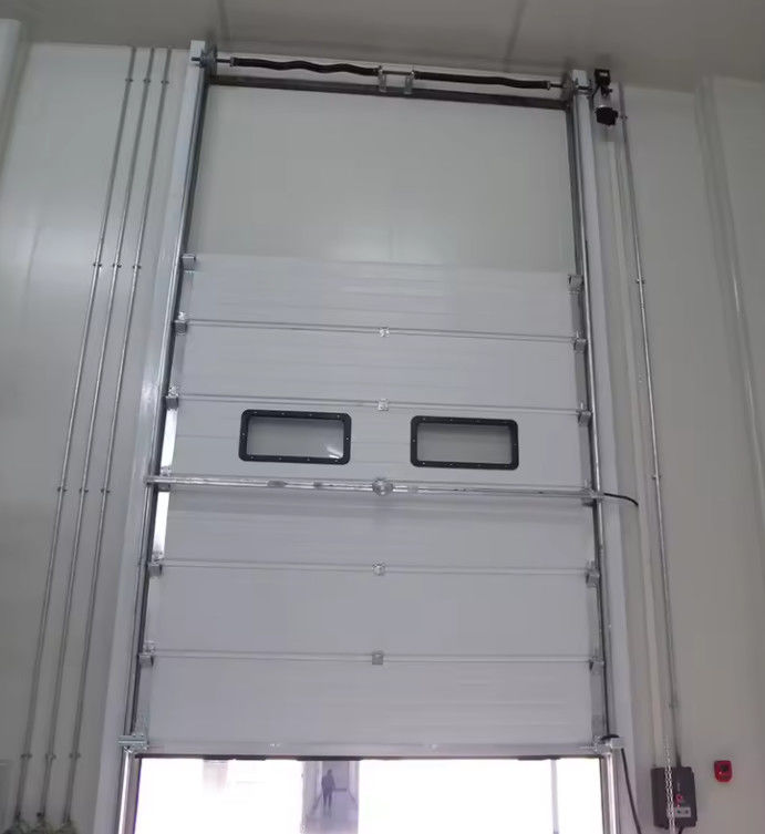 Pintu Seksi Terisolasi Baja Lapis Serbuk dengan Vinyl Weatherstripping dan Pintu Garasi Seksi Aluminium