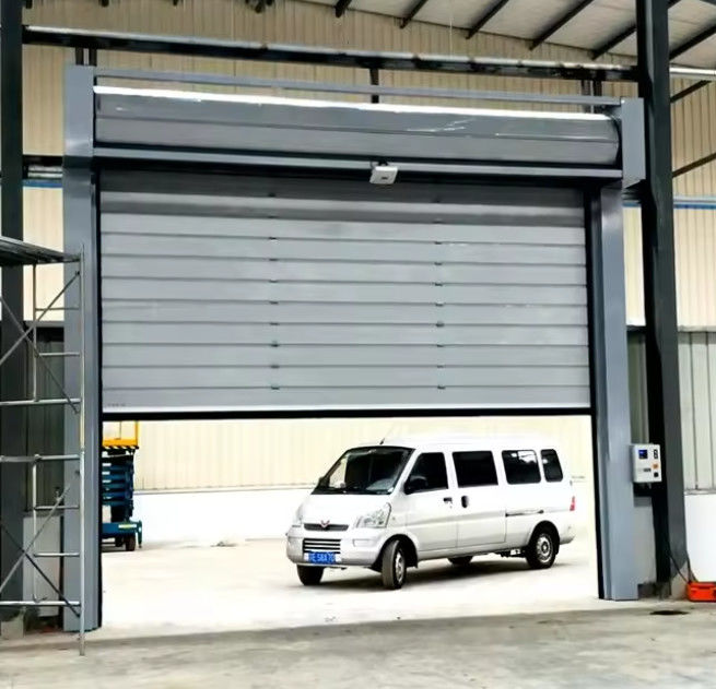 Kecepatan Pintu Spiral dengan 0.8m/s Pembukaan 0.75KW Motor Power Photoelectric Sensor Sistem Keamanan