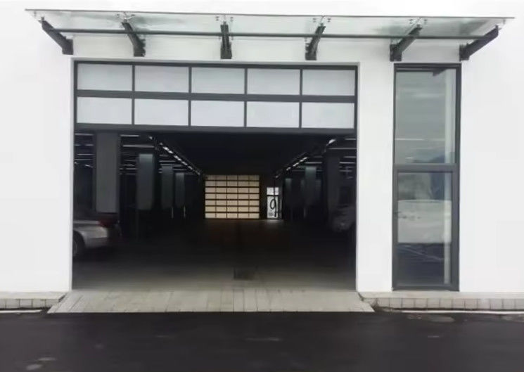 Modern Double Glazing Aluminium Bagian Pintu dengan Isolasi yang sangat baik Produksi profesional Pintu Kaca Warna Brown