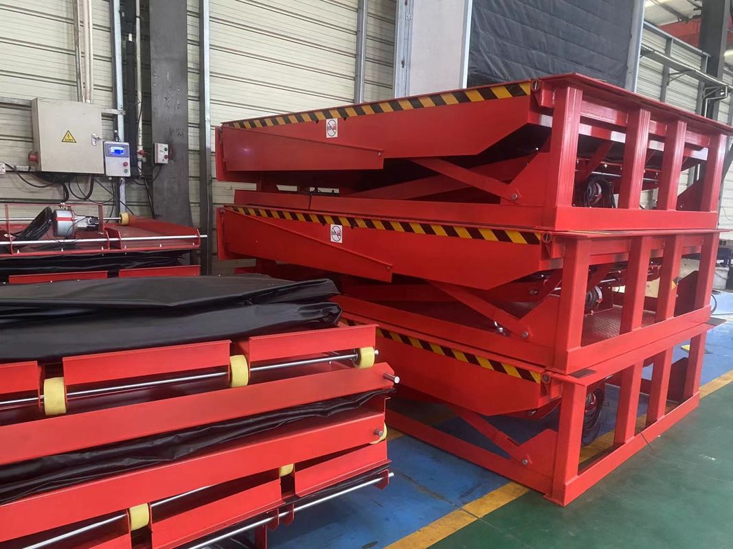 Perangkat Pengukur Dock Loading yang dapat disesuaikan dengan Rantai Keamanan / Sumber Daya Listrik 6T / 10T Kapasitas Hidraulik