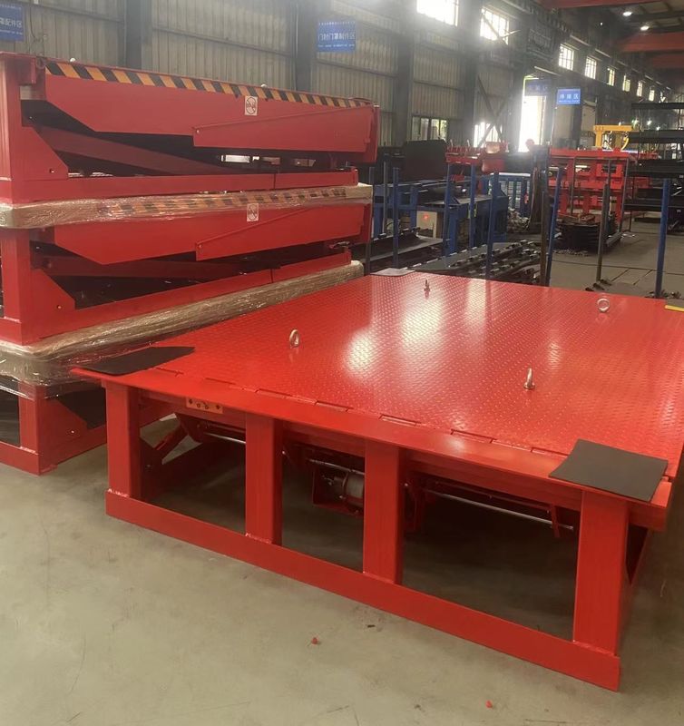 25000-40000LBS Kapasitas Workshop Desain Aman Dock Plate Otomatis Dock Door Levelers Heavy Duty Hydraulic