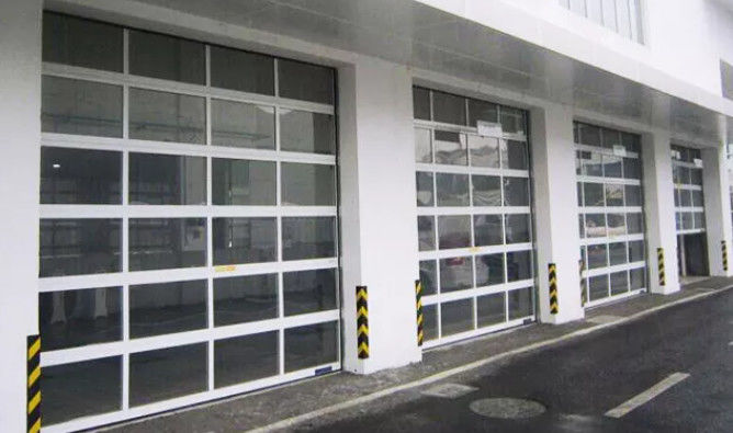 Automatic Electric Rolling Exterior Aluminium Alloy Full View 3 Lapisan Aluminium Alloy Kaca Bagian Pintu Garasi