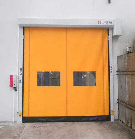 Isolasi Rapid Roll Up Shutter Zipper Pintu Dengan 304 Stainless Steel Otomatis Pvc Zipper Pintu Cepat