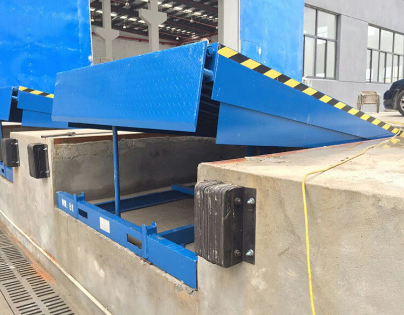 Electric Loading Dock Leveler with Enhanced Safety Features 8ton 10ton Container Jembatan Pembarukan Stasioner