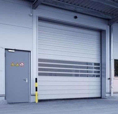 Pintu spiral tahan lama untuk keamanan yang ditingkatkan Metal Aluminium Quick Rolling Shutter Pintu